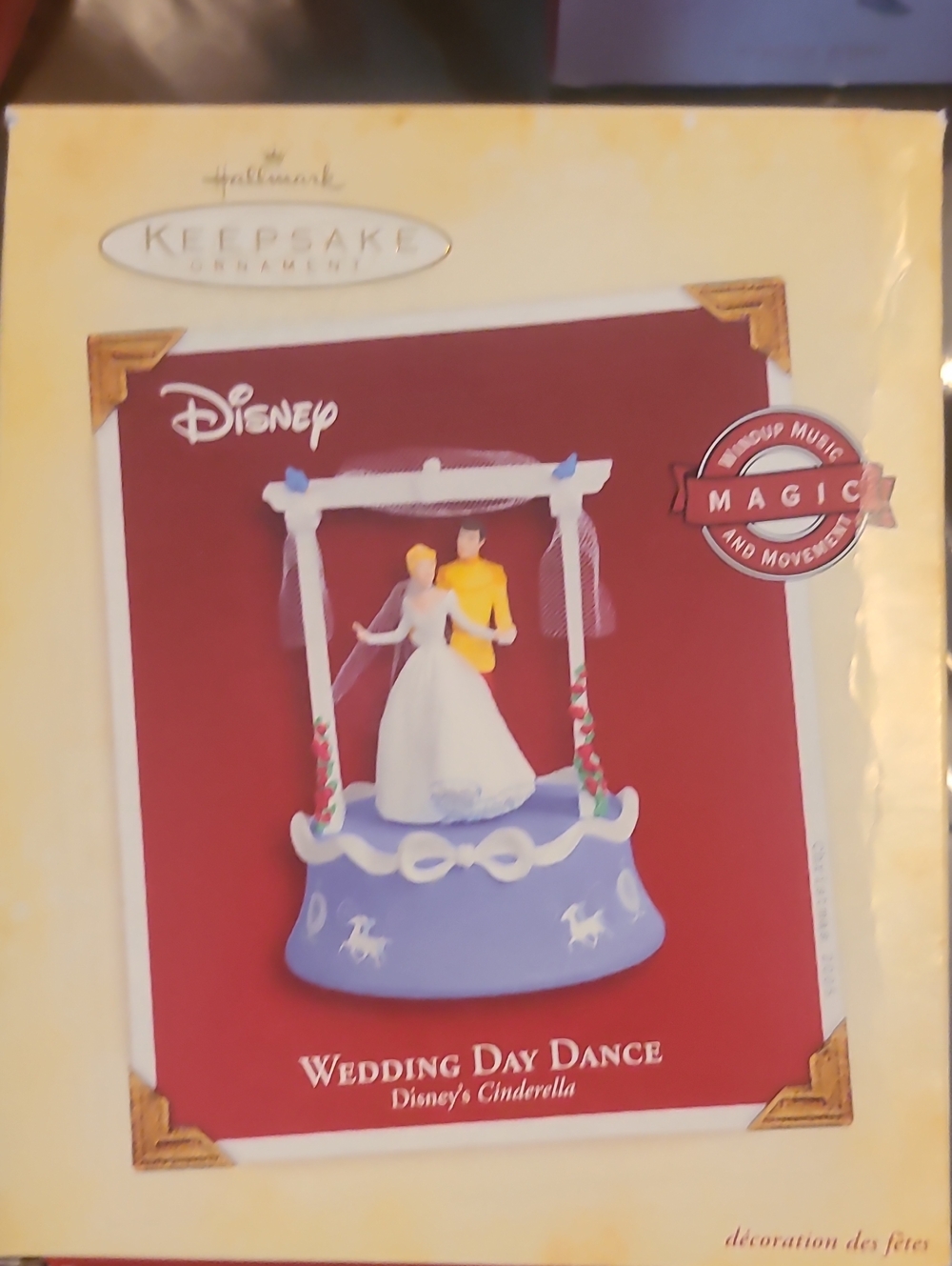 Disney Wedding Day Dance Cinderella Ornament NIB